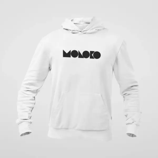 Moloko Hoodie, Moloko Logo White Hoodie
