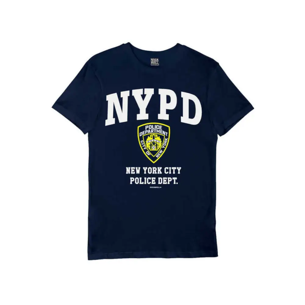 NYPD Men's Short Sleeve Navy T-shirt
