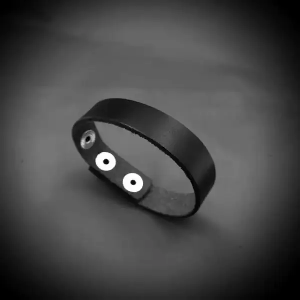 One  Row Plain Genuine Leather Bracelet