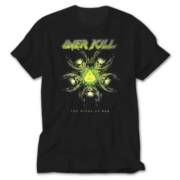 Overkill The Wings of War Black T-Shirt