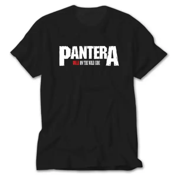 Pantera Walk on the Wild Side Black T-Shirt