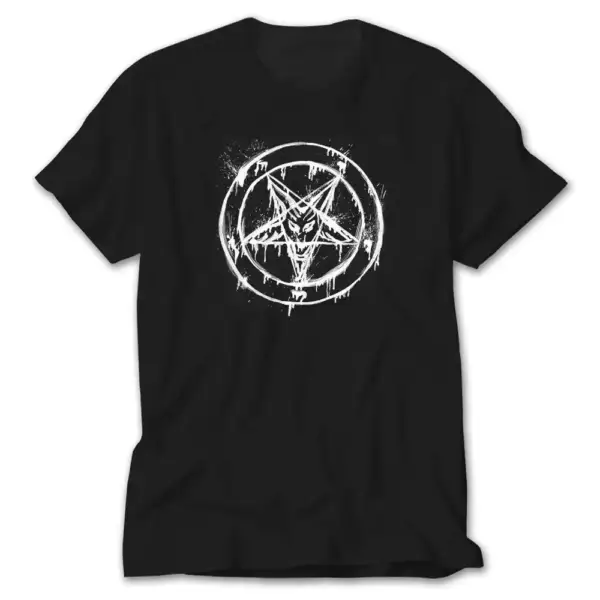 Pentagram Splash Black T-Shirt