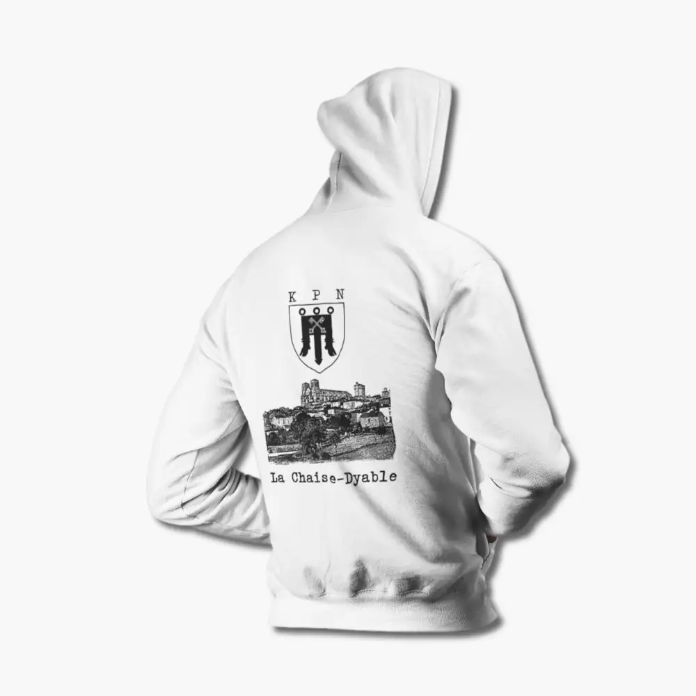 Peste Noire Hoodie, Peste Noire La Chaise-Dyable White Hoodie - Image 2