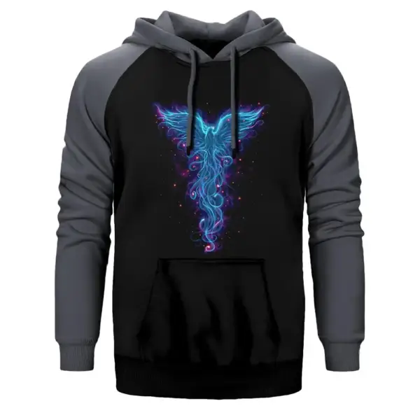 Phoenix Illusion Raglan Sleeve Grey Sweatshirt