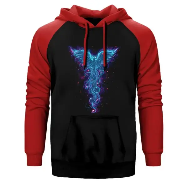 Phoenix Illusion Raglan Sleeve Red Sweatshirt
