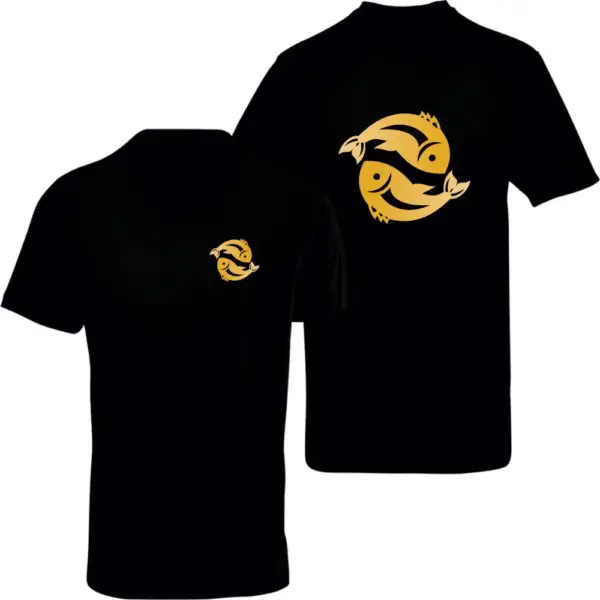 Pisces Zodiac Sign Black T-Shirt