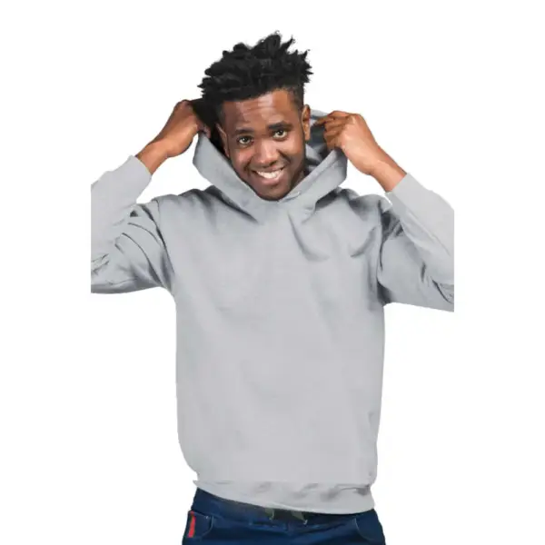 Plain Unprinted Gray Hoodie Thick Men's Sweatshirt