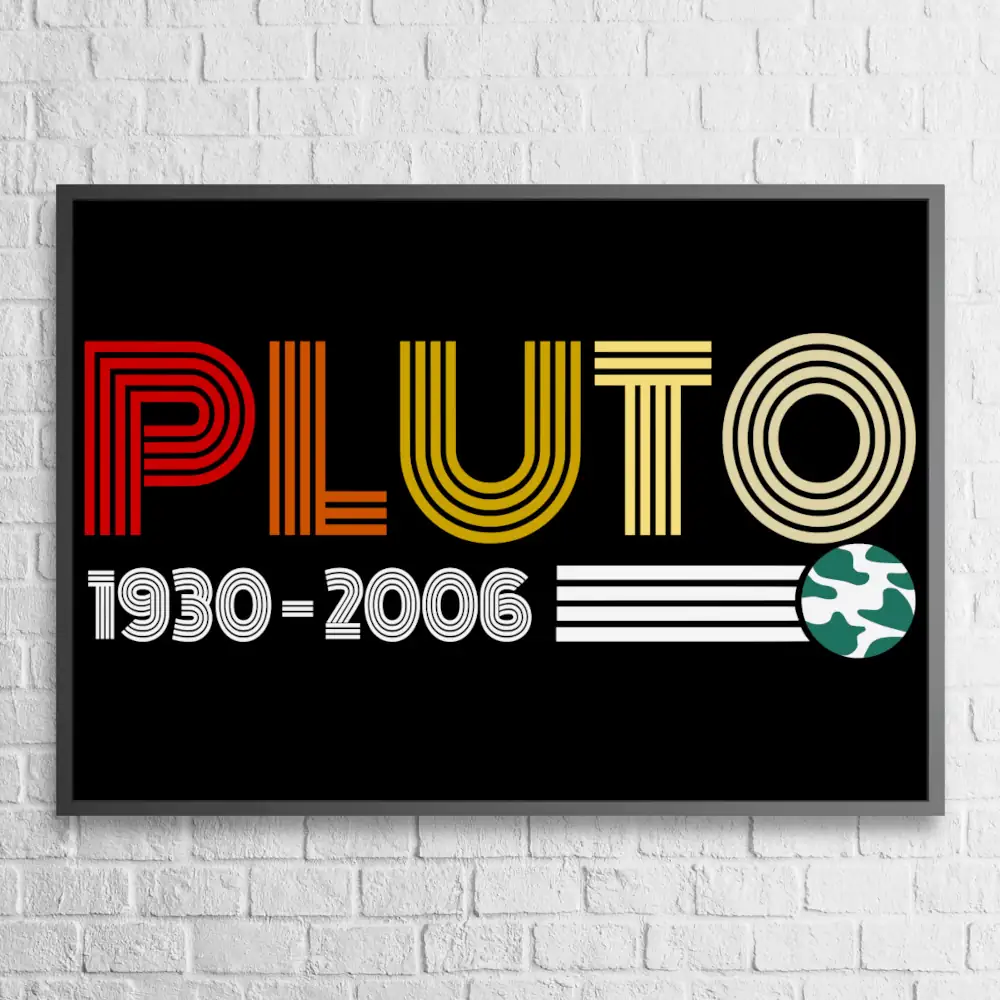 Pluto Poster, Pluto Lifetime Wall Poster