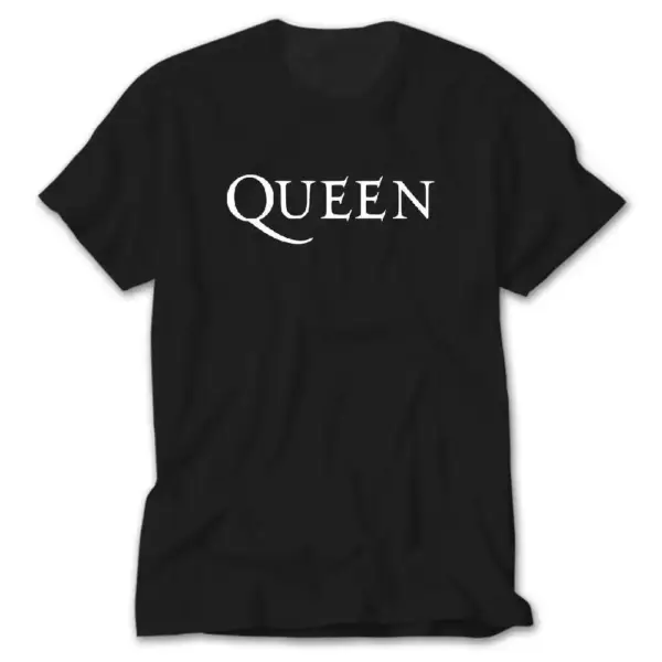 Queen Logo Black T-Shirt