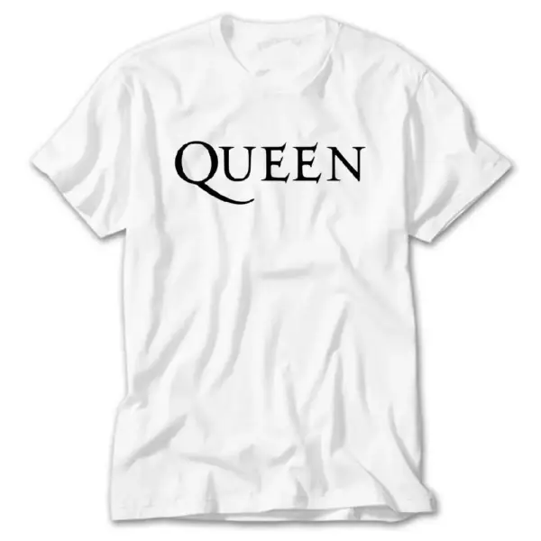 Queen Logo White T-Shirt