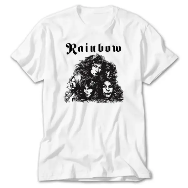 Rainbow Sketch White T-Shirt