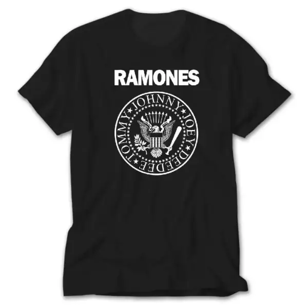 Ramones BW Black Black T-Shirt