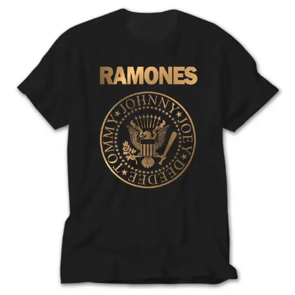 Ramones Gold Edition Black T-Shirt