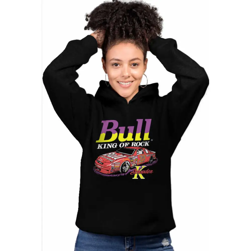 Red Race Car Women's Hodie Thick Black Sweatshirt