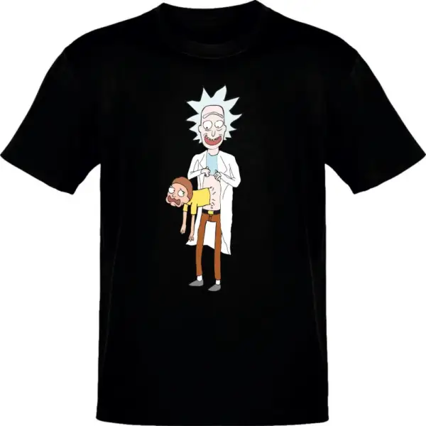 Rick & Morty Morty Pierce Rick Black T-Shirt