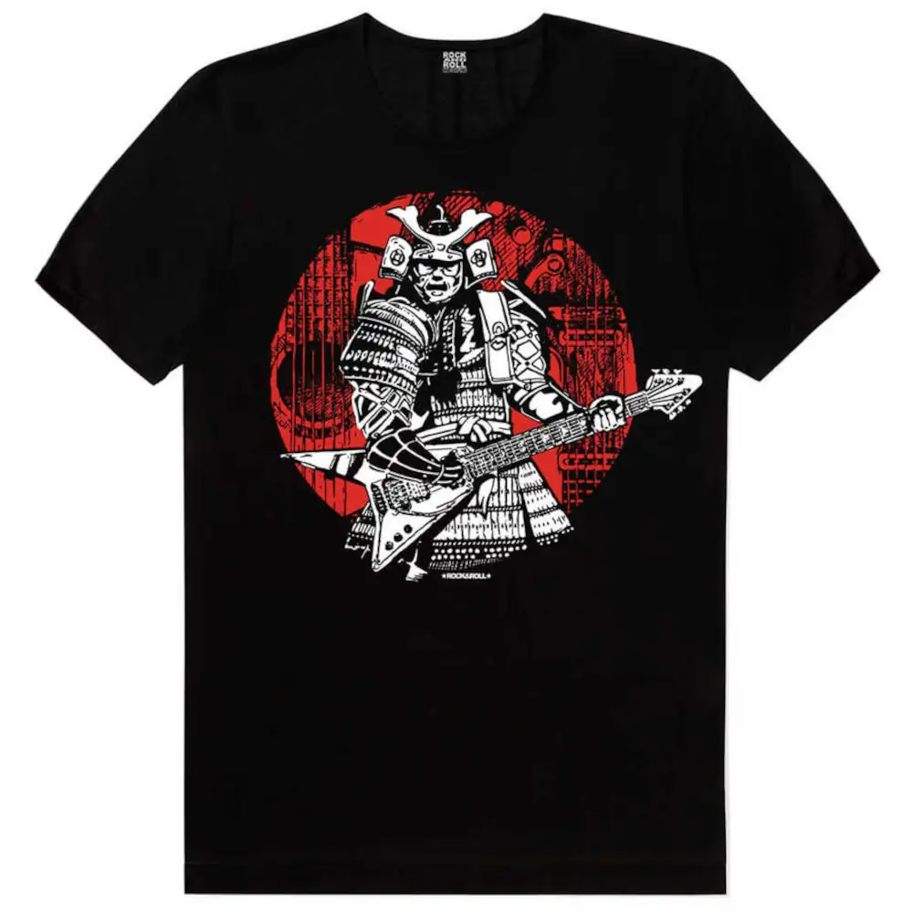Samurai Solo Short Sleeve Men's Black T-Shirt