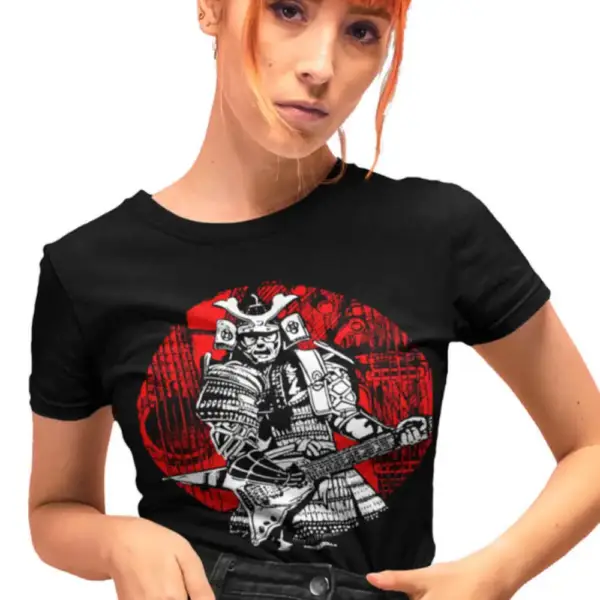 Samurai Solo Short Sleeve Women's Black T-Shirt