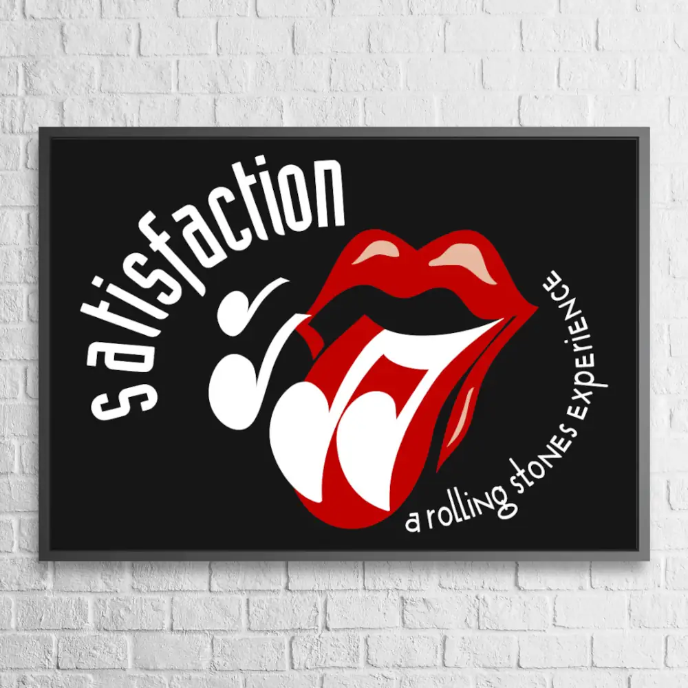 Satisfaction Poster, Rolling Stones Satisfaction Wall Art Poster