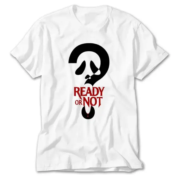 Scream Ready Or Not White T-Shirt