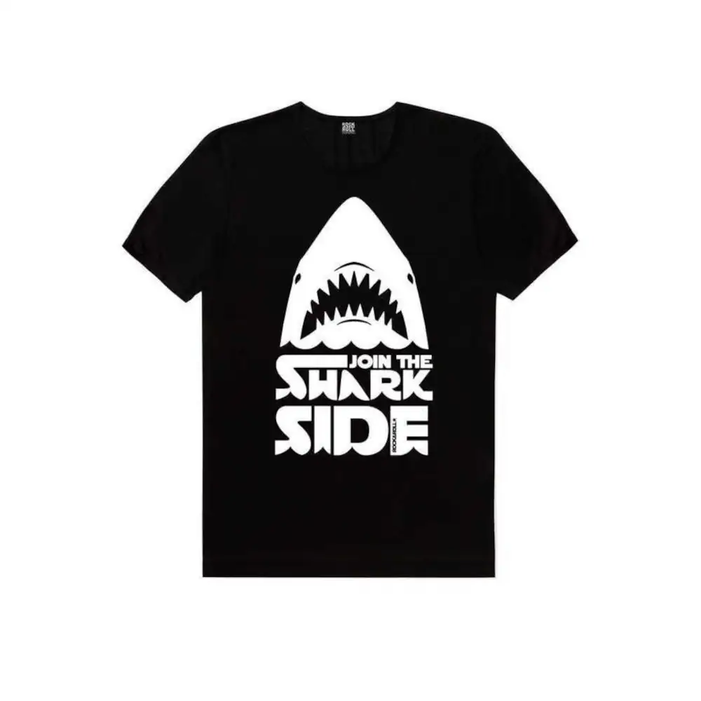 Shark Wars Men's Short Sleeve Black T-shirt
