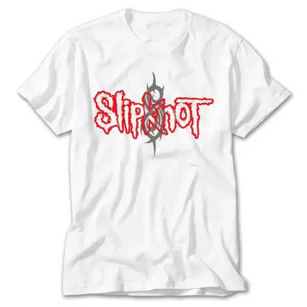 Slipknot Logo White T-Shirt