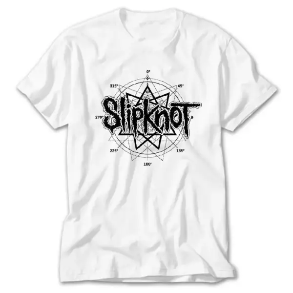 Slipknot Pentagram White T-Shirt