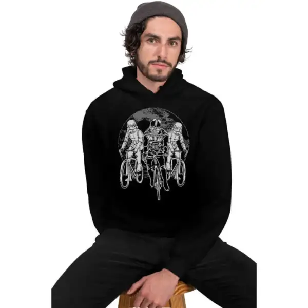 Star Bikers Hoodie Men's Black Sweatshirt