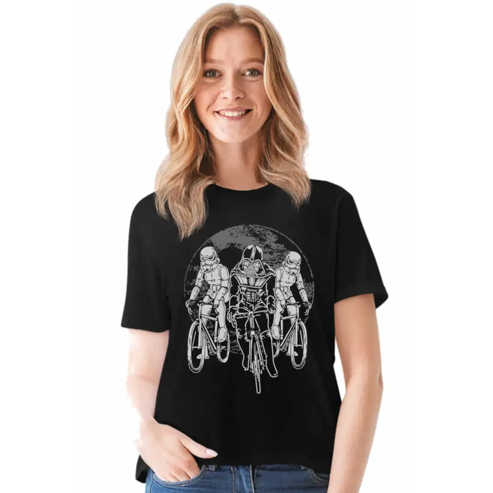 Star Bikers Short Sleeve Women's Black T-shirt