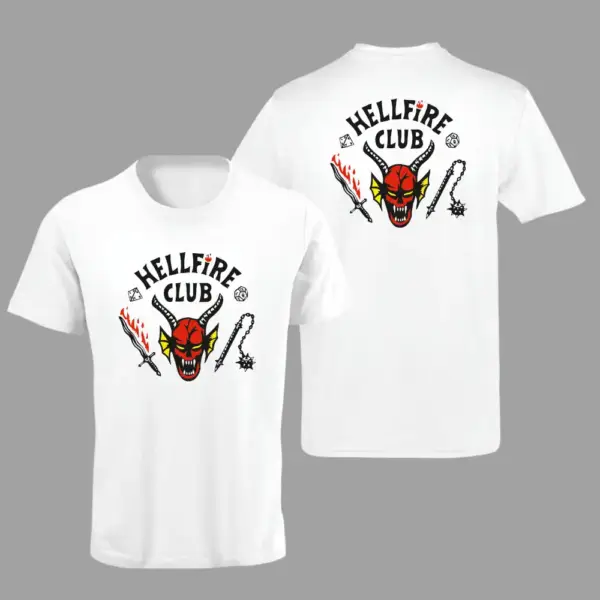 Stranger Things Hell Fire Club White T-Shirt