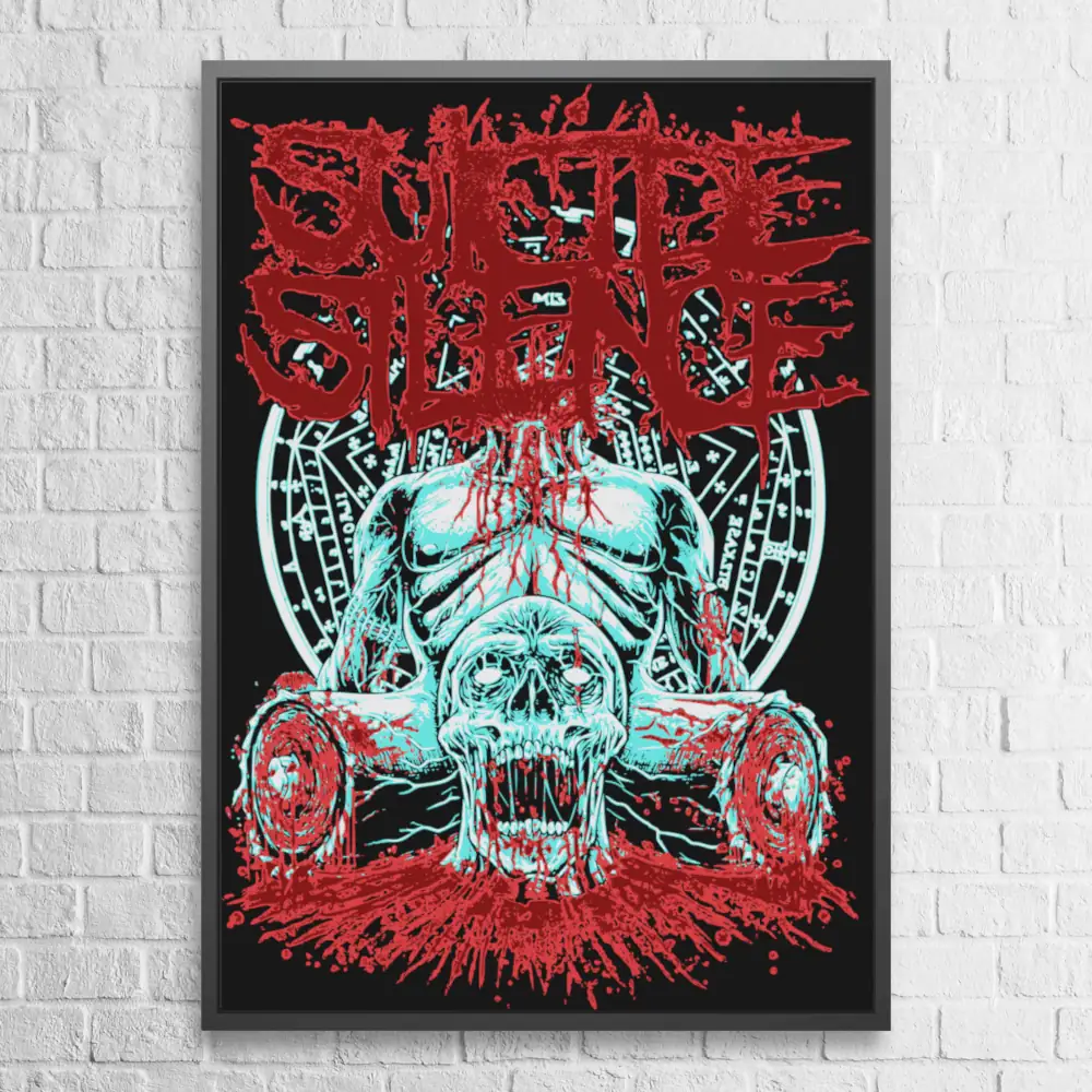 Suicide Silence Poster, Suicide Silence Bloody Artwok Wall Poster