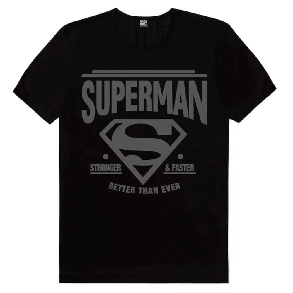 Superman Short Sleeve Men's Black T-shirt