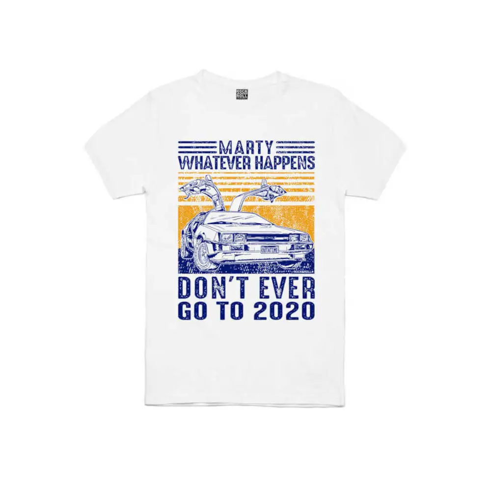 Time Travel Short Sleeve Men's White T-shirt