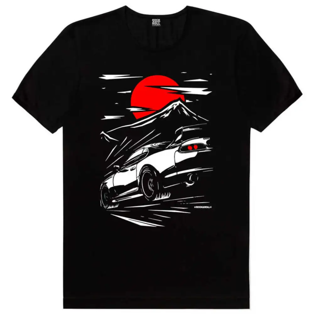 Tokyo Drift Short Sleeve Men's Black T-shirt