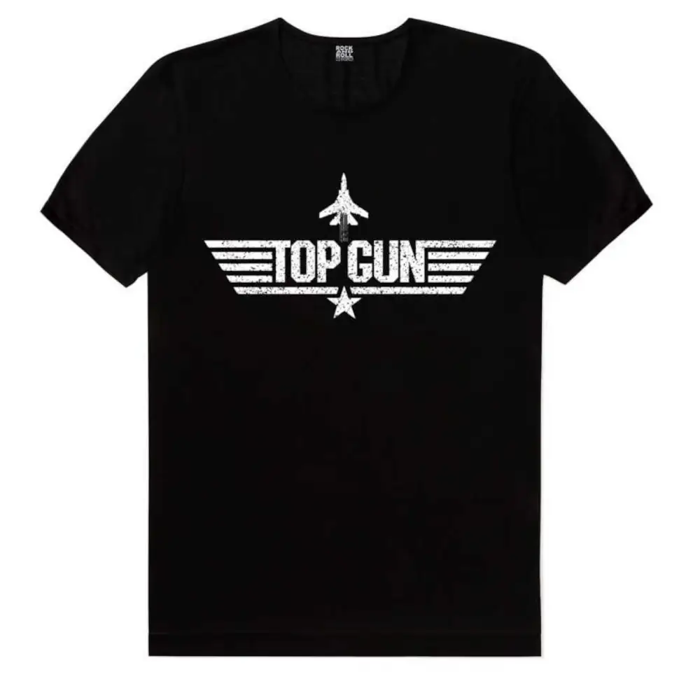Top Gun Short Sleeve Men's Black T-Shirt