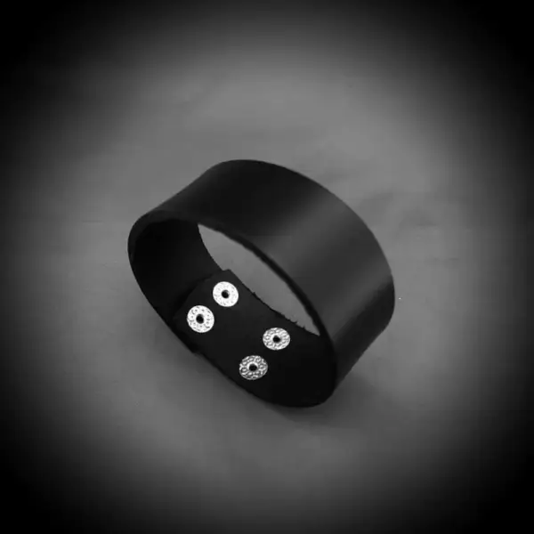 Two Rows Plain Genuine Leather Bracelet