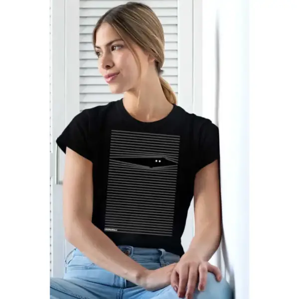 What's Up Short Sleeve Women's Black T-shirt)