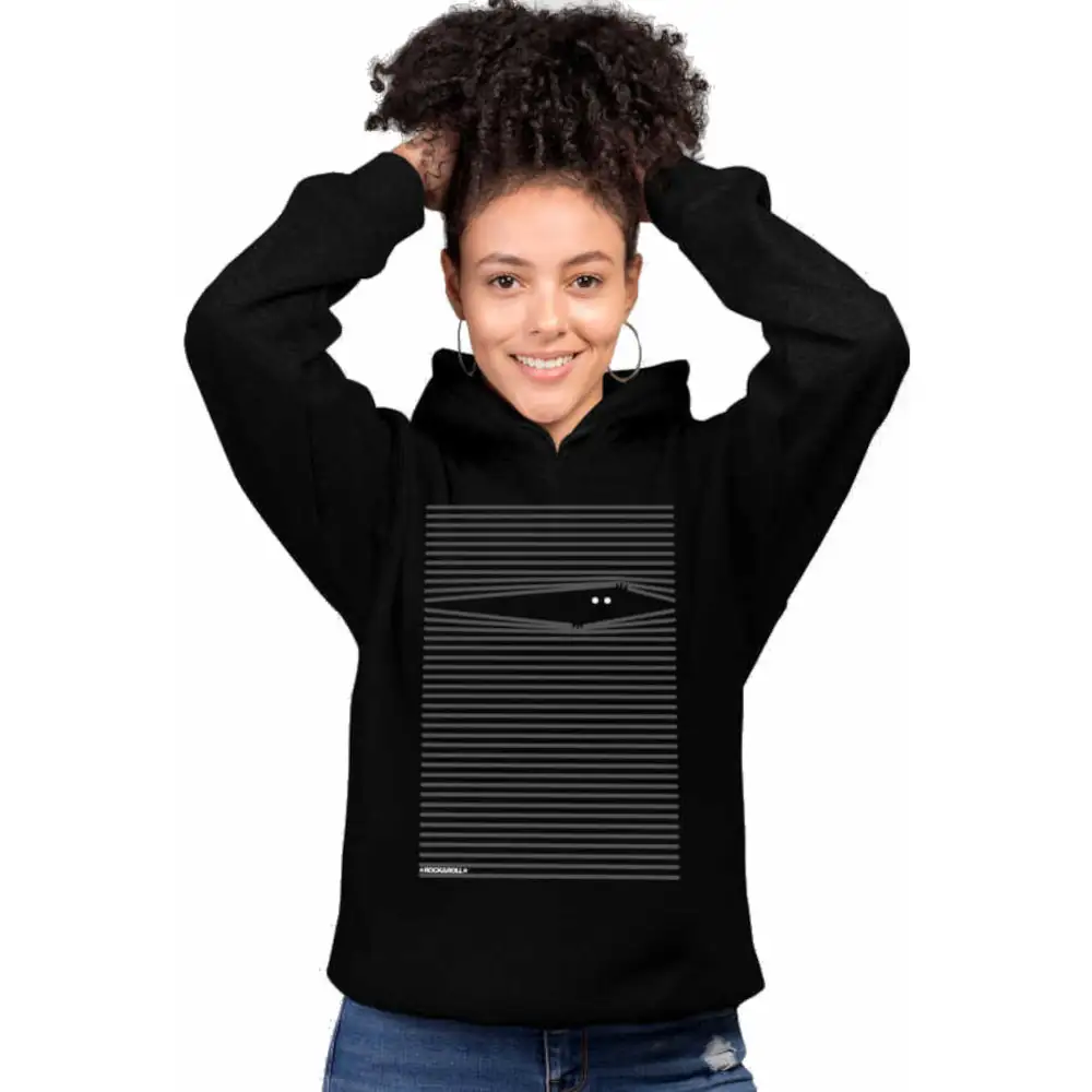 What's Up Women's Hodie Thick Black Sweatshirt